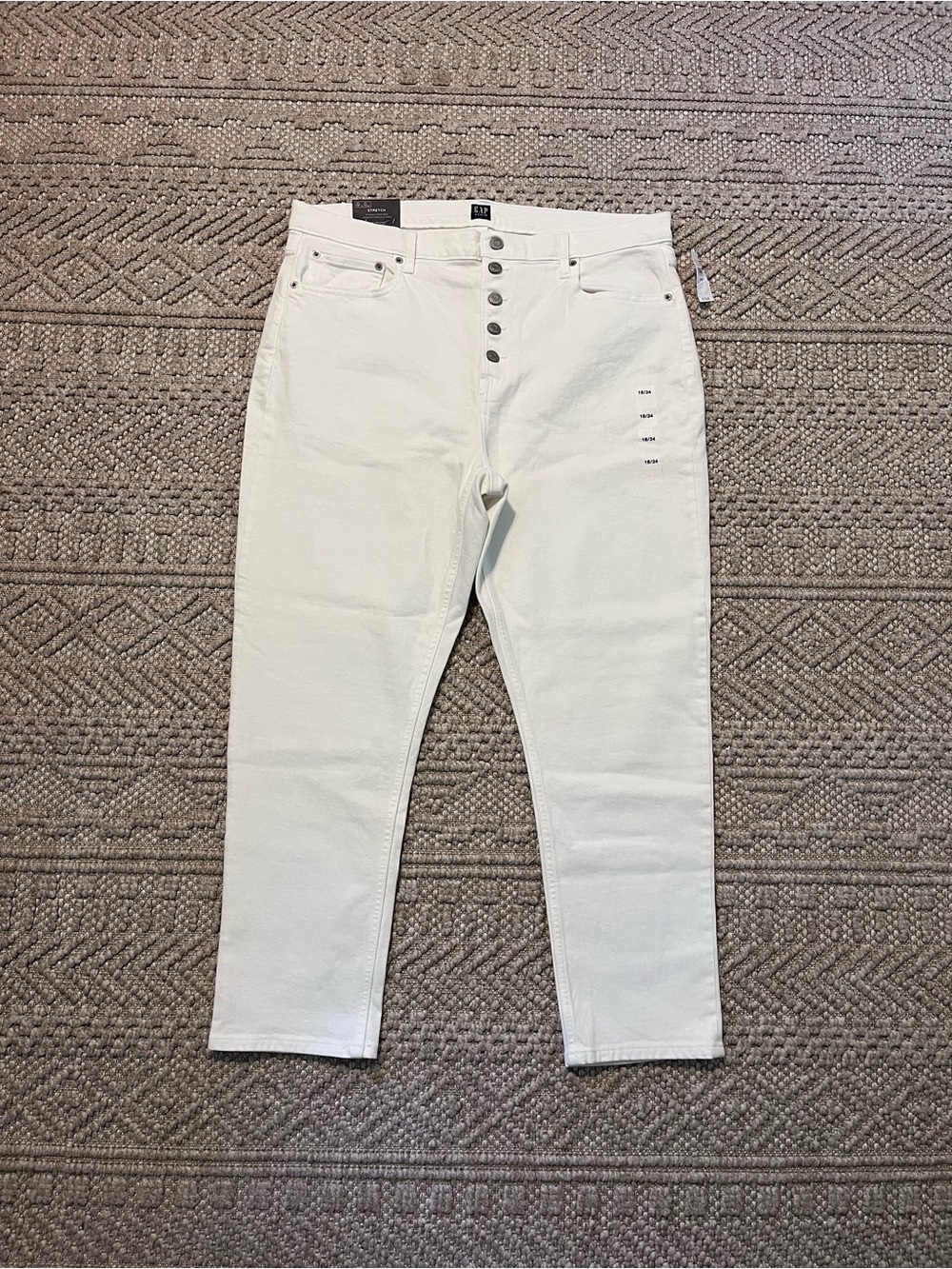 Gap White Cigarette Jeans
